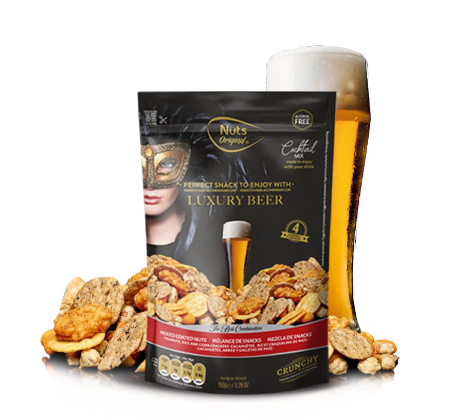 Nuts Original Luxury Beer Cocktail Mix Premium Snack zu Bier & Craft Beer | 150 g