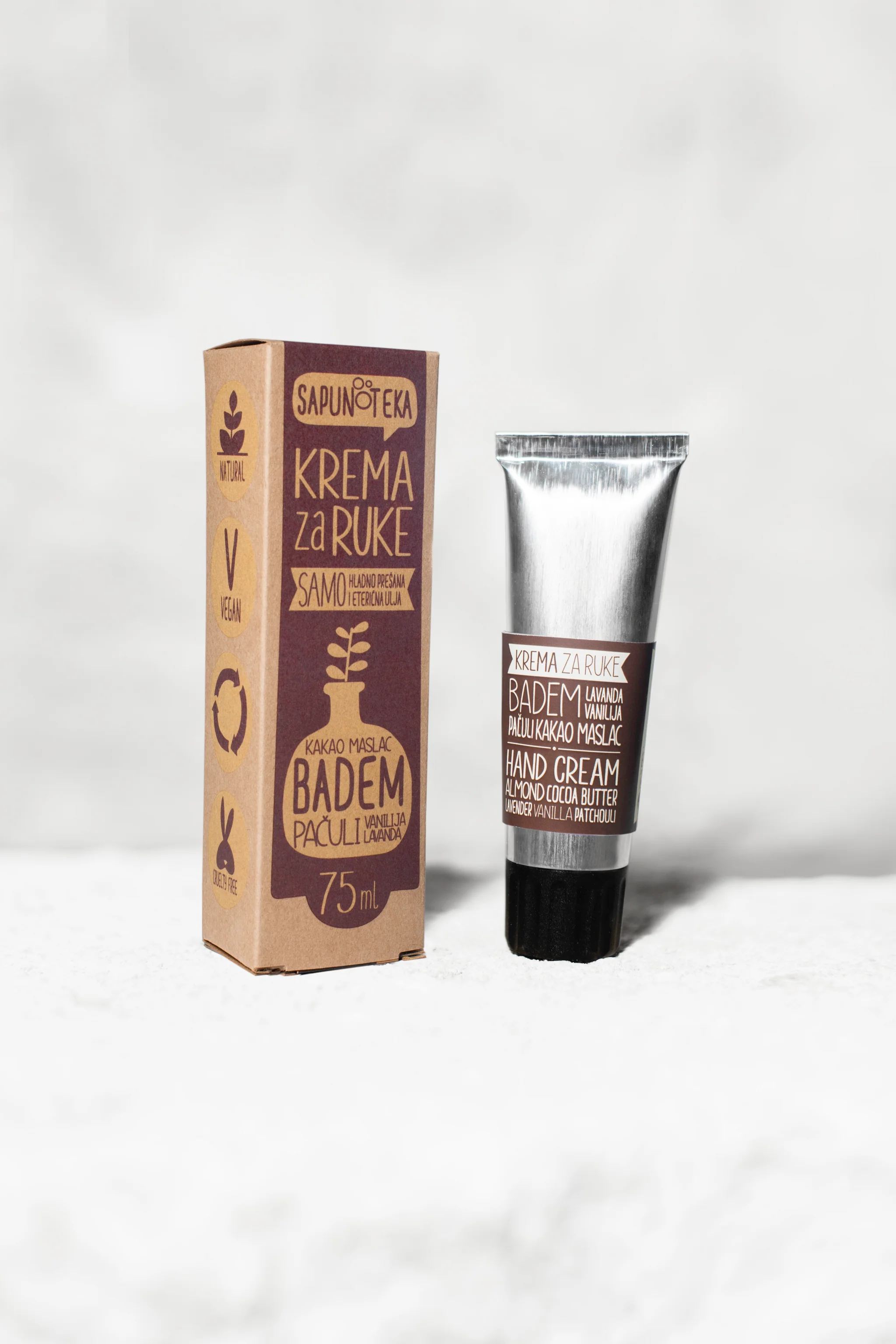 Handcreme mit Mandeln und Kakao I Sapunoteka