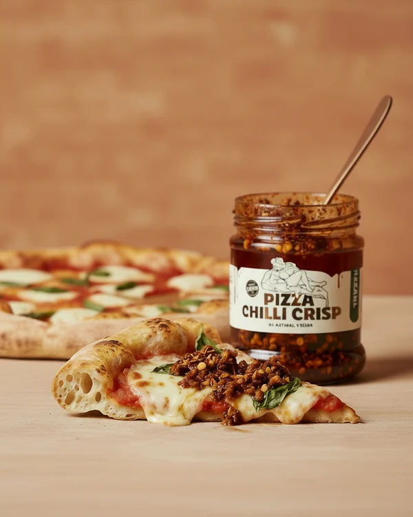 Pizza Chilli Crisp - knusprig-scharfes Topping für Pizza & Pasta I Trouble & Spice